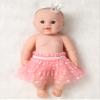 ACSUSS Newborn Baby Girl Photography Prop Outfit Polka Dots Tulle Skirt with Crown Photo Props Pink 0-2 Months view 3