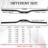 BUCKLOS Mountain Bike MTB Handlebars 25.4/31.8mm - 20/30/50/90/100/120/160mm Rise MTB Aluminum Alloy Handlebar - 720/780mm Extra Long Bicycle Riser HandleBars for E-Bike Folding Bike Downhill Racing. view 3