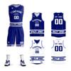 Custom Men Basketball Jerseys Reversible Performance Athletic Sportswear Shirt Design Team Uniform, Deep Blue/White, One Size view 1