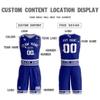Custom Men Basketball Jerseys Reversible Performance Athletic Sportswear Shirt Design Team Uniform, Deep Blue/White, One Size view 4