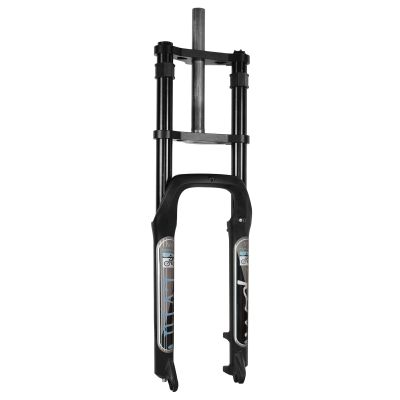 LvTu Bike Fat Fork 26 4.0 Inch Disc Brake 1-1/8" Steerer Downhill Suspension Front Fork 160mm Travel for E-Bike MTB/QR/AM Fat Tire