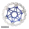 LvTu Bike Disc Brake Rotor 160mm with 6 Bolts LvTu-Rotor About 99g for Road Bike Mountain Bikes DH BMX (Color : Blue) view 1