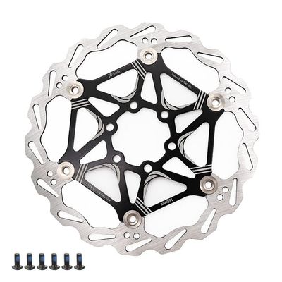 LvTu Bike Disc Brake Rotor 160mm with 6 Bolts LvTu-Rotor About 99g for Road Bike Mountain Bikes DH BMX (Color : Black)