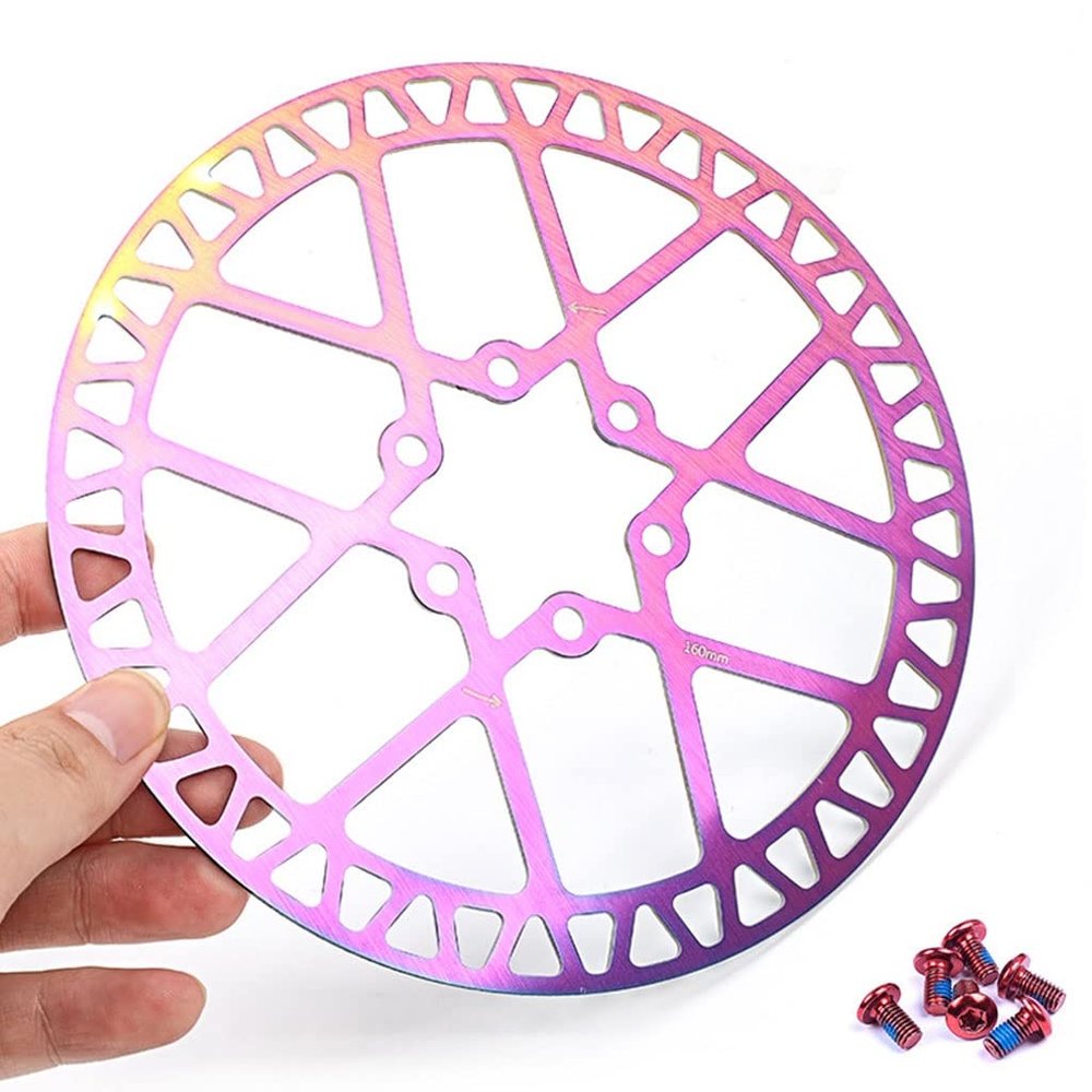 LvTu Bike Disc Brake Rotor 160mm Floating Rotor with 6 Bolts for Road Bike Mountain Bikes BMX