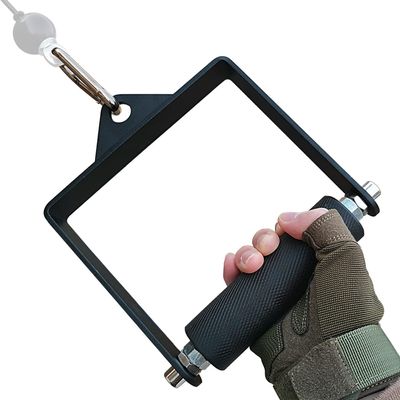 MARSAFIT Gym Fitness LAT Pulldown Attachments, Fat Arm Wrestling Exercise D Handle Cable Attachment, Arm Lifting Deadlift Handle Grip for Finger Wrist Strength