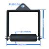 MARSAFIT Gym Fitness LAT Pulldown Attachments, Fat Arm Wrestling Exercise D Handle Cable Attachment, Arm Lifting Deadlift Handle Grip for Finger Wrist Strength view 2