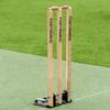 FORTRESS Spring Back Cricket Stumps - 28in ICC Regulation Stumps for Cricket | Club & Pro Styles | Spring Back Wickets & Bails | Freestanding Cricket Set for Seniors (Pro (English Ash)) view 1
