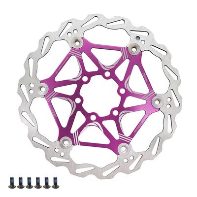 LvTu Bike Disc Brake Rotor 160mm with 6 Bolts LvTu-Rotor About 99g for Road Bike Mountain Bikes DH BMX (Color : Purple)