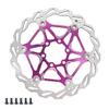 LvTu Bike Disc Brake Rotor 160mm with 6 Bolts LvTu-Rotor About 99g for Road Bike Mountain Bikes DH BMX (Color : Purple) view 1