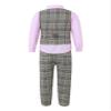 ranrann Baby Boy Clothes Outfit Suit Long Sleeve Dress Shirt Gentleman Tuxedo Vest Formal Wedding Birthday Party Suit Pink 3-4 Years view 2