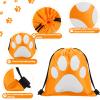 Eccliy 24 Pcs Paw Print Drawstring Backpack Reusable Paw Bags Cute Puppy String Gift Bags Party Favor Gift Candy Goodies Treat Backpack for Party Travel Favors Kids view 4