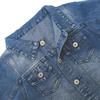 KIDSCOOL SPACE Little Kid Simple Jean Jacket, Stone Washed Soft Denim Coat Outfit,Deep Blue,7-8 Years view 3