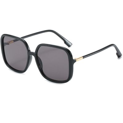 AMFG Square-Frame Sunglasses Women and Men Big-Frame Gradient Color Glasses Outdoor Shade Decorative Eyes (Color : A, Size : Medium)