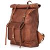 BERLINER BAGS Full Grain Leather Backpack For Men & Women Leeds XL, Brown view 1