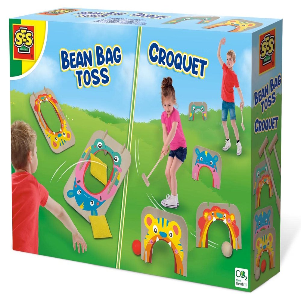 SES Creative 02293 Croquet and Bean Bag toss, Medium