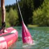 Aqua Marina Sports III Adjustable Aluminium Inflatable Stand Up Paddle, Coral/Pink view 4