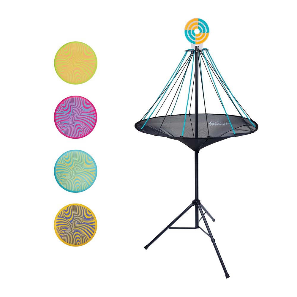 Waboba Hitman Flying Disc Target Game, 2 in 1 Foldable Throwing Garden Game with 4 Silicone Wingman Discs Included, Fun for All Ages, One Size