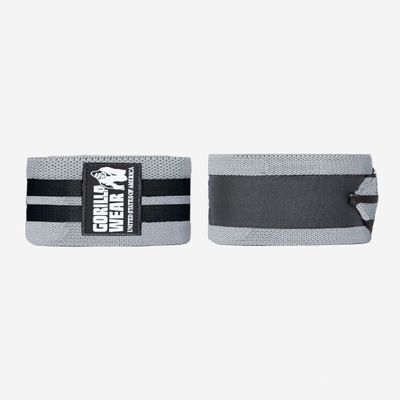 GORILLA WEAR Knee Wraps - Gray/Black 250CM/98INCH