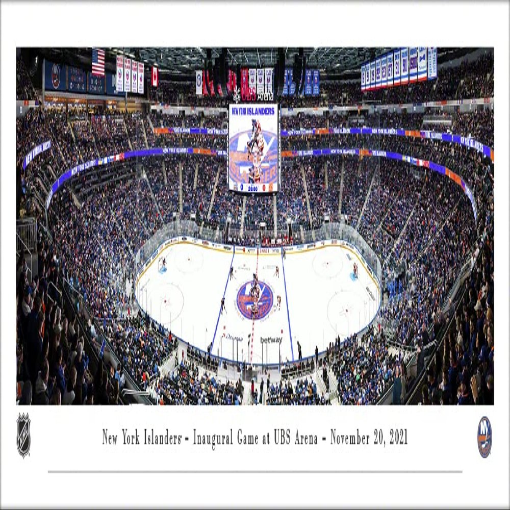 New York Islanders - Inaugural Game at UBS Arena - Unframed 40 x 13.5 Poster by Blakeway Panoramas