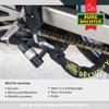 Burg-Wachter Unisex's 1.5M Sold Secure Lock Kit Bike, Black view 4