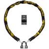 Burg-Wachter 2M Sold Secure Gold Bike Chain, Lock and Ground Anchor Kit,Black view 1