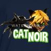 Spreadshirt Miraculous Merchandise Cat Noir Adrien Pose Kid's T-Shirt, L, Navy view 2