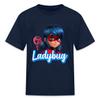 Spreadshirt Miraculous Merchandise Ladybug Friends with Tikki Kid's T-Shirt, M, Navy view 1