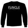 0432. The Fun Best Uncle Funny Definition Funcle Men's Long Sleeve t Shirt (Black, Small) view 1