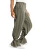 DANIELLE BERNSTEIN Womens Striped Belt Wide Leg Pants Gray 0, Grey view 2
