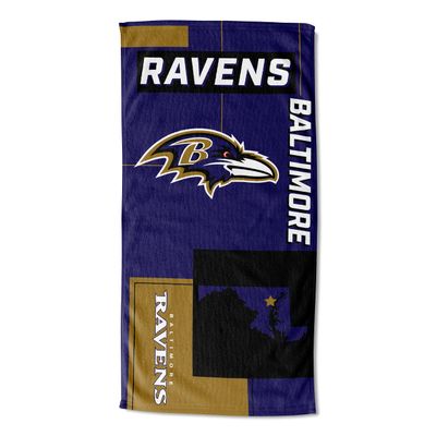 Northwest NFL State Line Beach Towel, 30x60, Baltimore Ravens