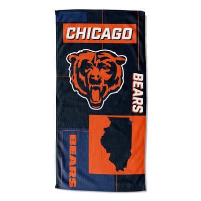 Northwest NFL State Line Beach Towel, 30x60, Chicago Bears