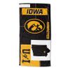 Northwest NCAA State Line Beach Towel, 30x60, Iowa Hawkeyes view 1