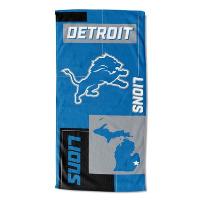 Northwest NFL State Line Beach Towel, 30x60, Detroit Lions