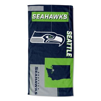 Northwest NFL State Line Beach Towel, 30x60, Seattle Seahawks