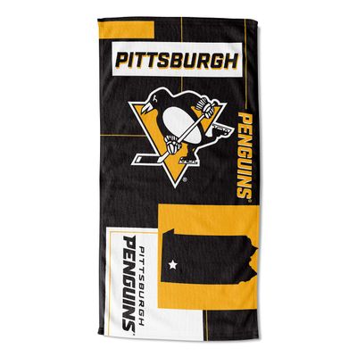 Northwest NHL State Line Beach Towel, 30x60, Pittsburgh Penguins