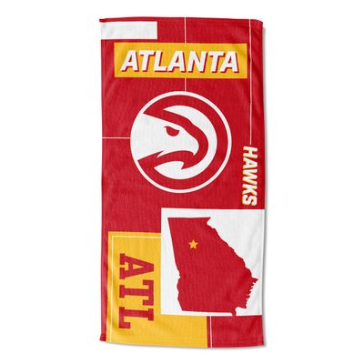 Northwest NBA State Line Beach Towel, 30x60, Atlanta Hawks
