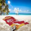 Northwest NBA State Line Beach Towel, 30x60, Atlanta Hawks view 2