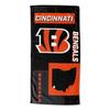 NORTHWEST NFL State Line Beach Towel, 30x60, Cincinnati Bengals view 1