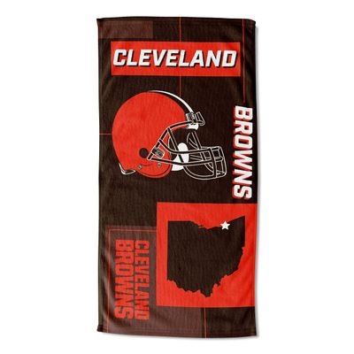 NORTHWEST NFL State Line Beach Towel, 30x60, Cleveland Browns
