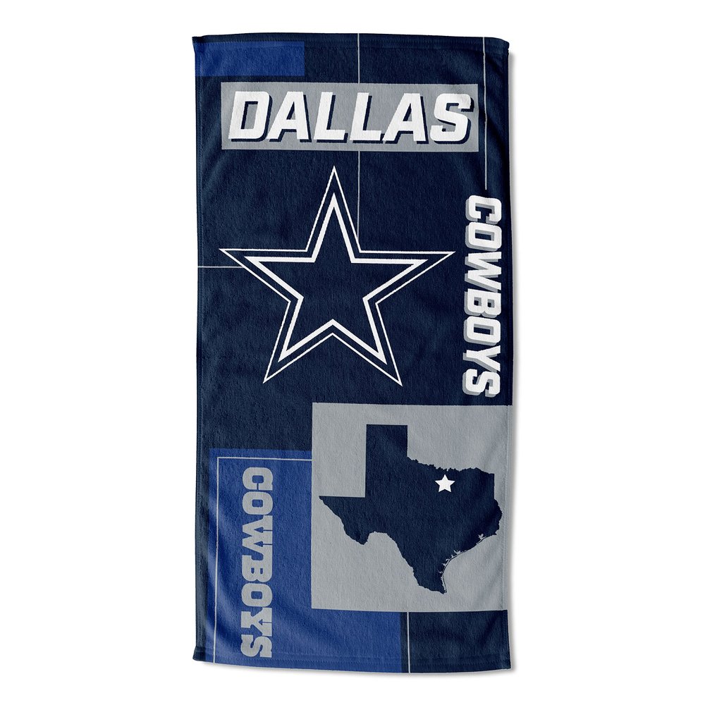 NORTHWEST NFL State Line Beach Towel, 30x60, Dallas Cowboys