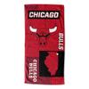 Northwest NBA State Line Beach Towel, 30x60, Chicago Bulls view 1