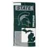 Northwest NCAA State Line Beach Towel, 30x60, Michigan State Spartans view 1