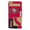Northwest NFL State Line Beach Towel, 30x60, San Francisco 49ers view 1