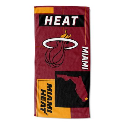 Northwest NBA State Line Beach Towel, 30x60, Miami Heat
