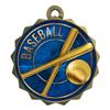 Express Medals Custom Baseball Gold Medal Trophy Award with Neck Ribbon & Attached Engraved Plate on Back LAZD214-EG10 10PK view 2