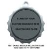 Express Medals Custom Baseball Silver Medal Trophy Award with Neck Ribbon & Attached Engraved Plate on Back LAZD214-EG10 1PK view 3