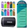 KANYAK Warm & Cool Weather Single Sleeping Bag for Adults Kids, Ideal for Hiking, Camping & Outdoor Adventures, Great Gift for Camping Lover view 1