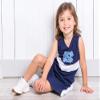 Wes and Willy Girls and Toddlers Game Day Cheering Outfit (North Carolina, 6X) view 2