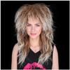 FantaLoonk Long Brown Gradient Blonde Wave 80s Wig 70s Halloween Mullet Cosplay Wig for Women view 1