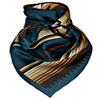 Wyoming Traders Equestrian Horse Reining 100% Silk Cowboy Bandana Wild Rag Scarf 20" Small Mini Multiple Colors (Aztec Tan Teal) view 1